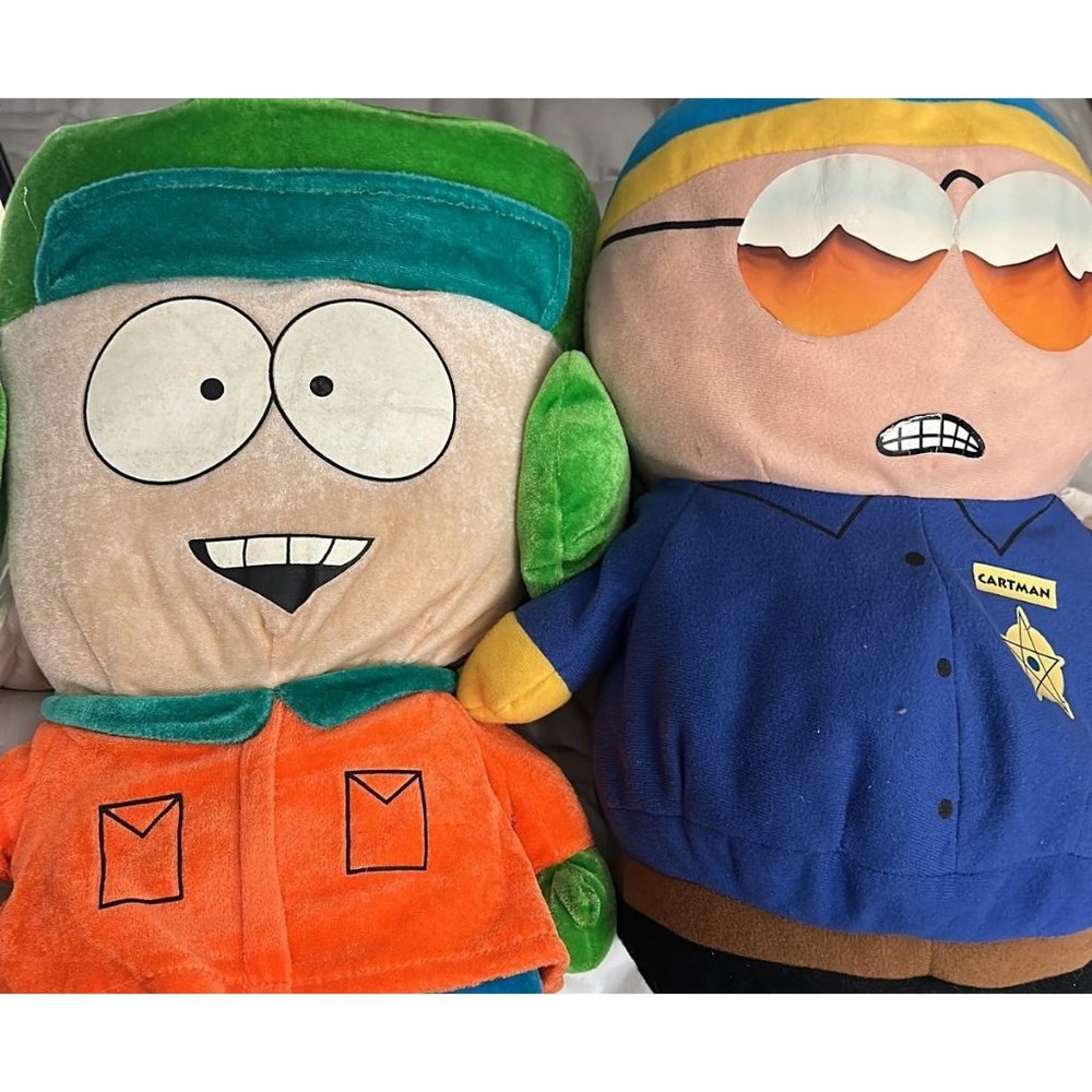 South Park Kyle 16” and Cartman 14” Plush Set